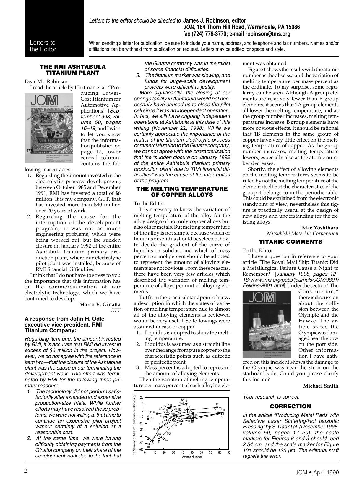 Letter to the EditorApril by Jess