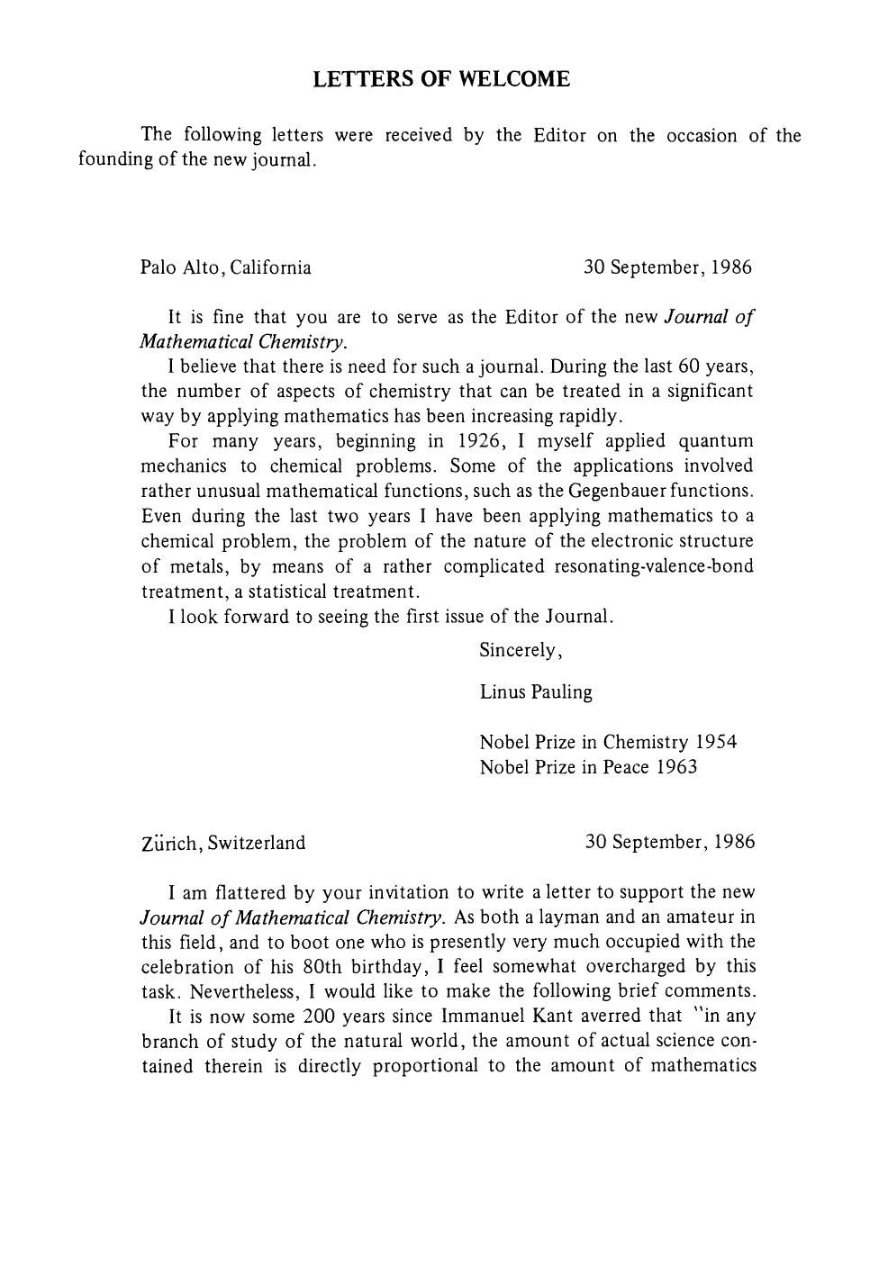 Letters of welcome by Unknown