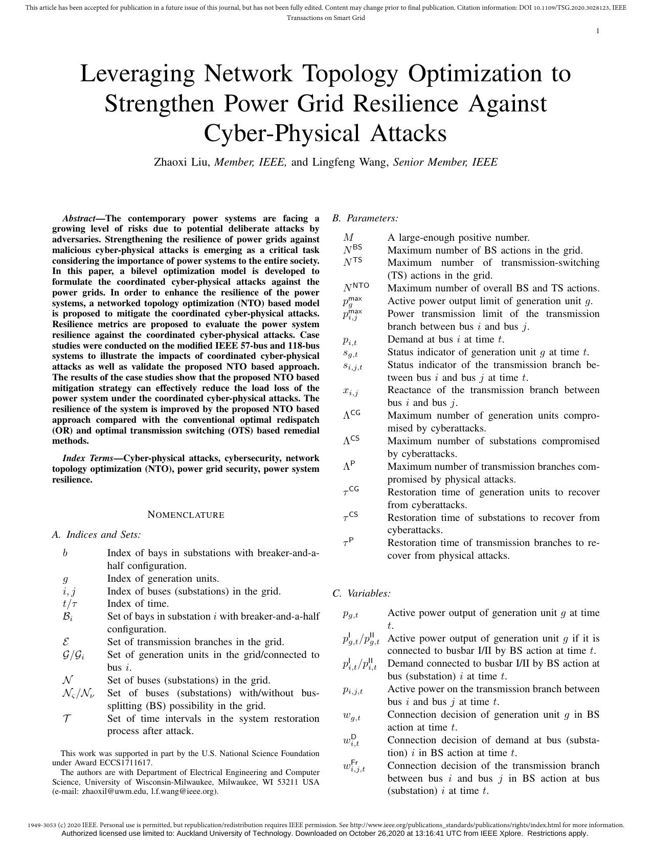 Leveraging Network Topology Optimization to Strengthen Power Grid Resilience Against Cyber-Physical Attacks by Unknown