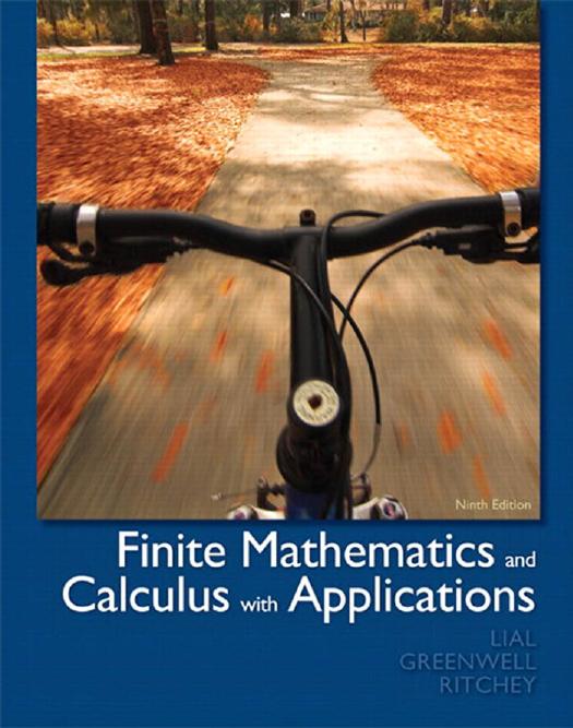 Lial Finite Mathematics and Calculus with Applications 9th txtbk by dynstab1/Demonoid
