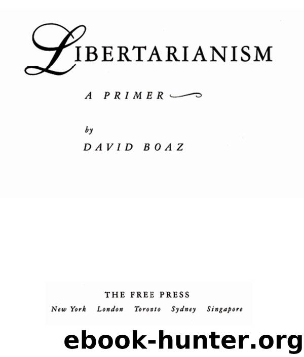 Libertarianism by David Boaz