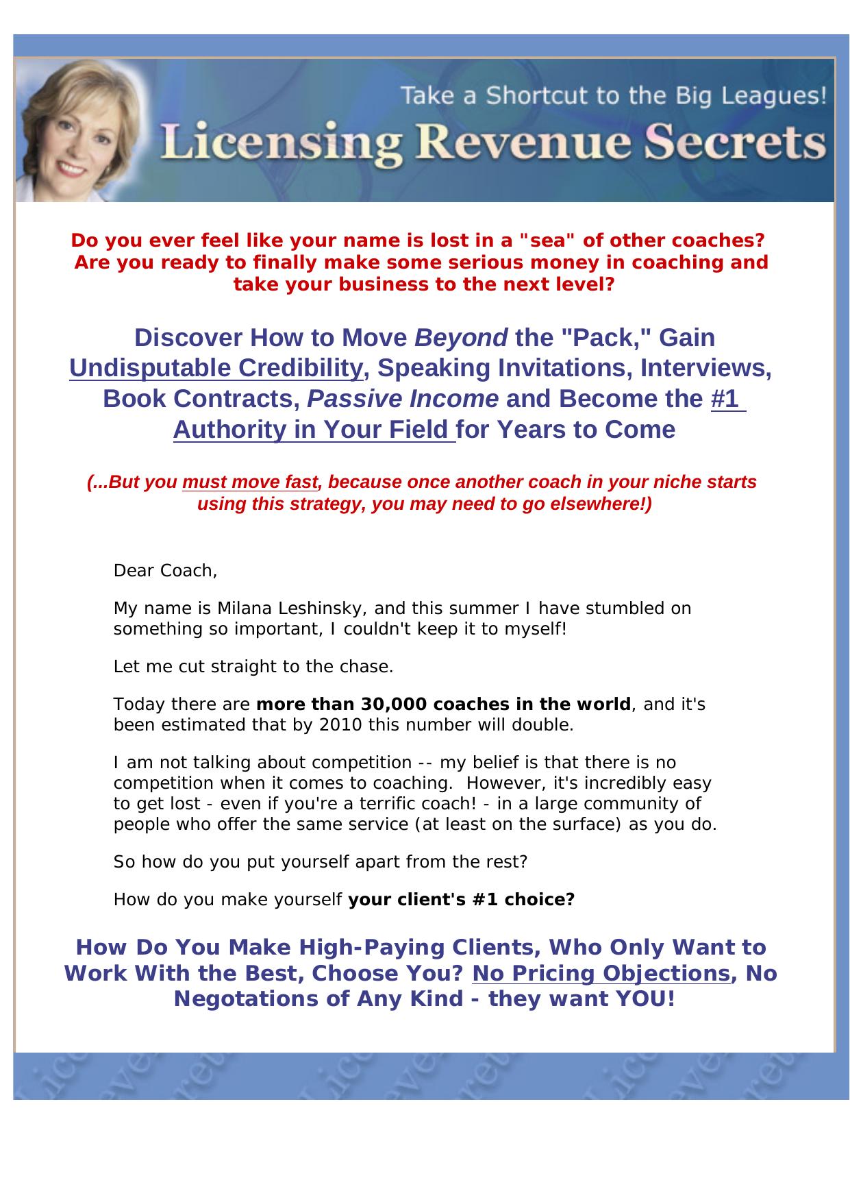 License Your Information Products. by Best of Kuszter's Collection