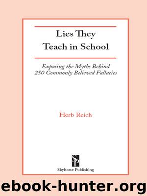 Lies They Teach in School by Herb Reich