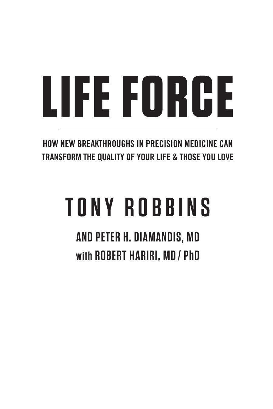 Life Force by Tony Robbins