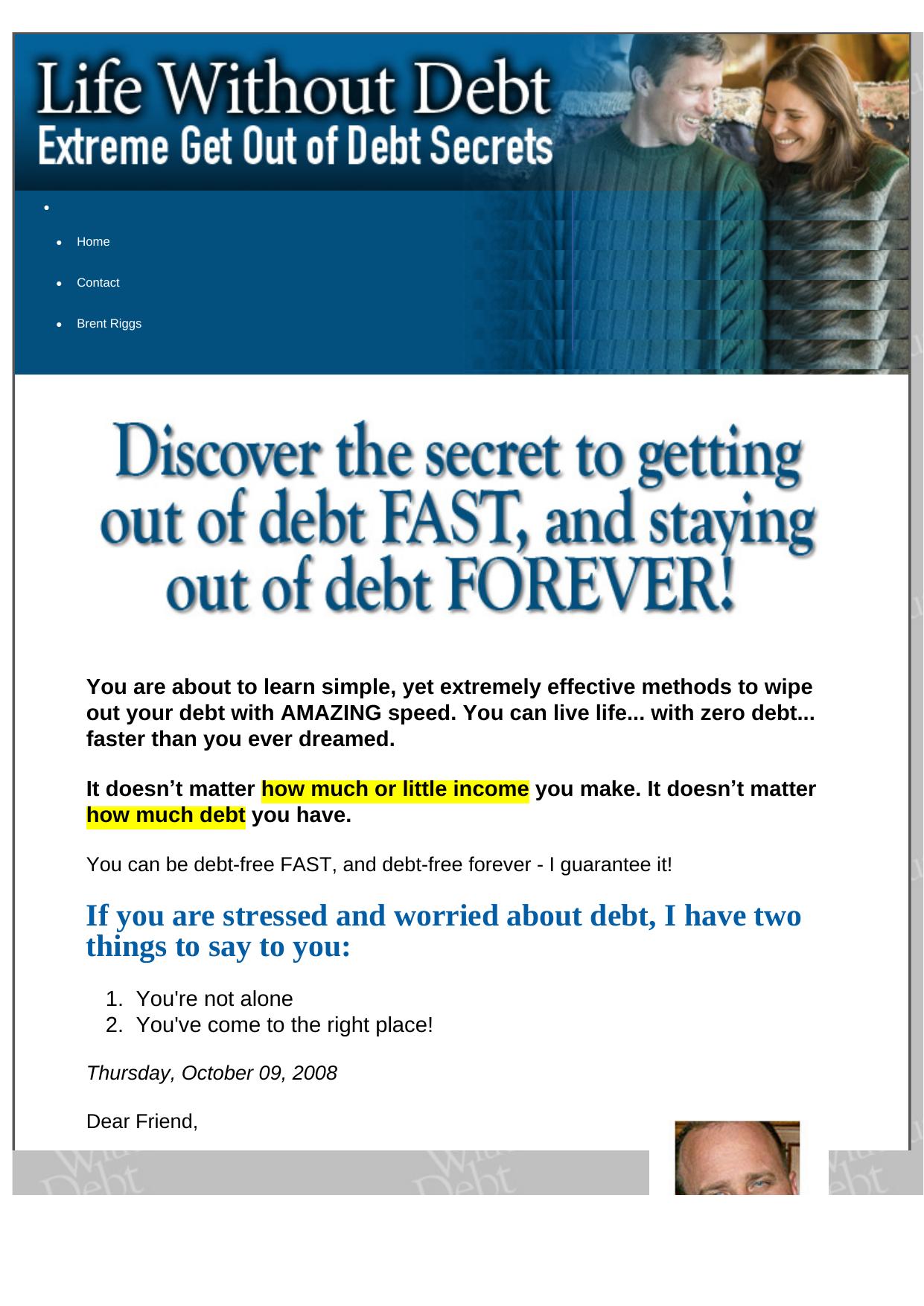 Life Without Debt - Extreme Get Out Of Debt Secrets. by Best of Kuszter's Collection