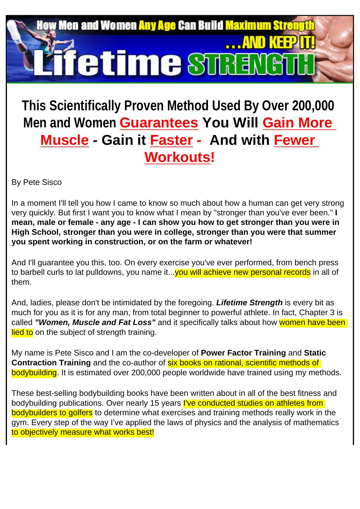 Lifetime Strength - By Bestselling Fitness Author. by Best of Kuszter's Collection