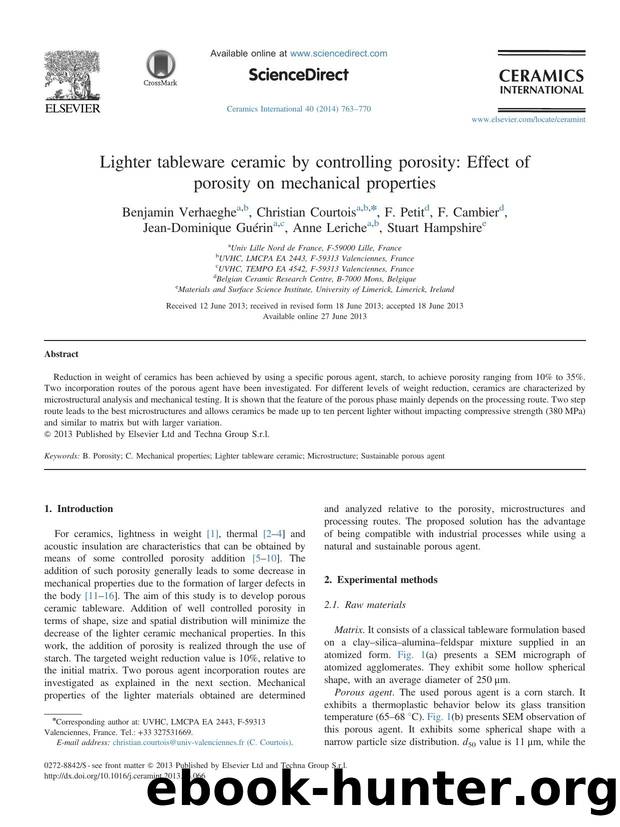 Lighter tableware ceramic by controlling porosity_ Effect of porosity on mechanical properties by unknow