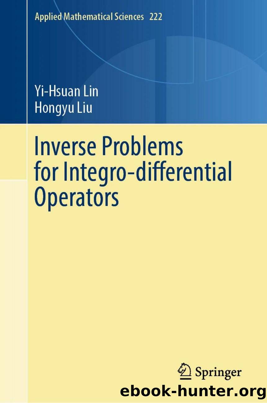 Lin Y. Inverse Problems for Integro-differential Operators 2025 by Unknown