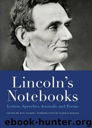 Lincoln's Notebooks by Dan Tucker