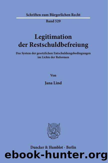 Lind by Legitimation der Restschuldbefreiung (9783428581597)