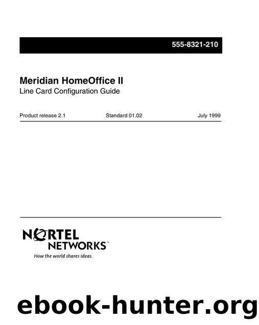 Line Card Configuration Guide by Unknown