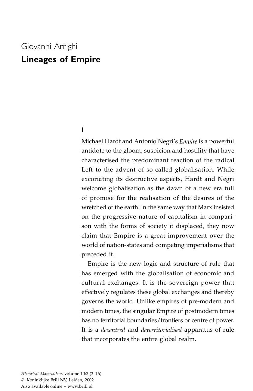 Lineages of Empire by Lineages of Empire