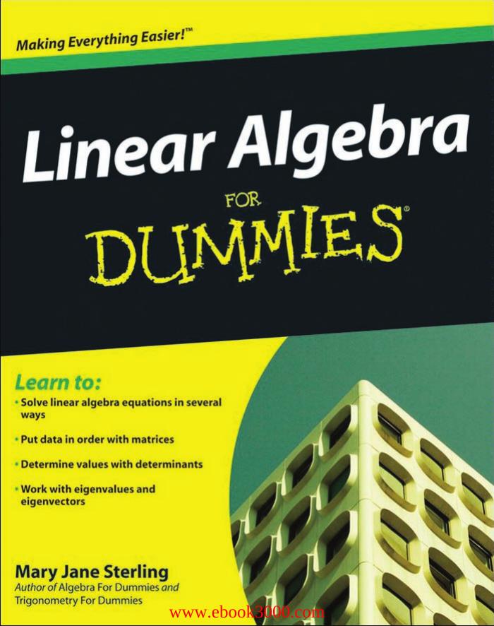 Linear Algebra For Dummies by Unknow