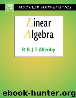 Linear Algebra by Reg Allenby