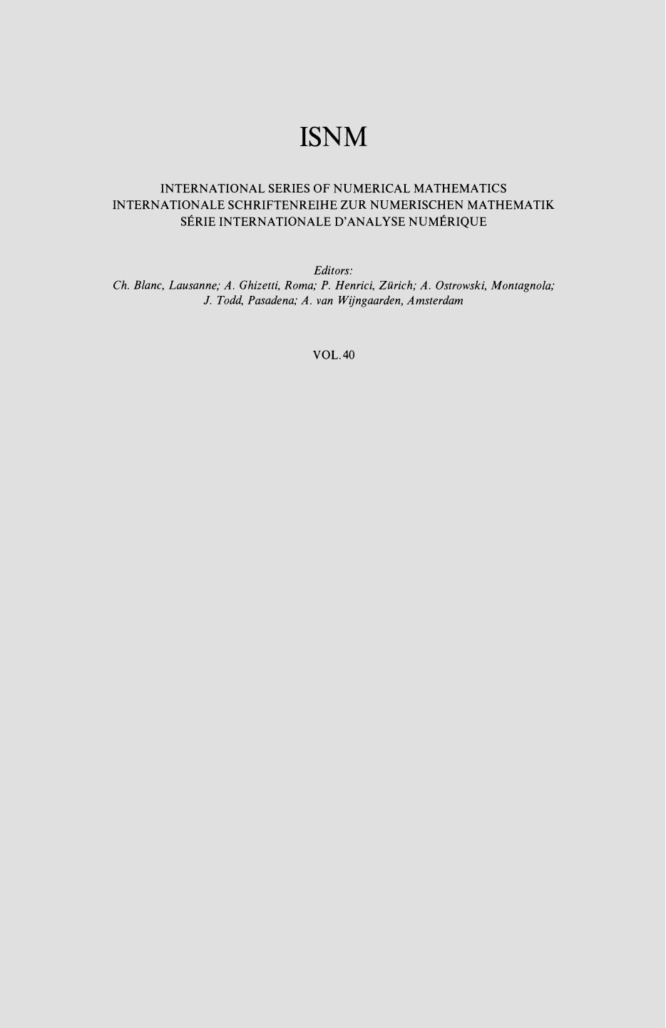 Linear Spaces and Approximation / Lineare RÃ¤ume und Approximation: Proceedings of the Conference held at the Oberwolfach Mathematical Research Institute, Black Forest, August 20â by P. L. Butzer B. Sz.-Nagy (auth.) P. L. Butzer B. Szökefalvi-Nagy (eds.)