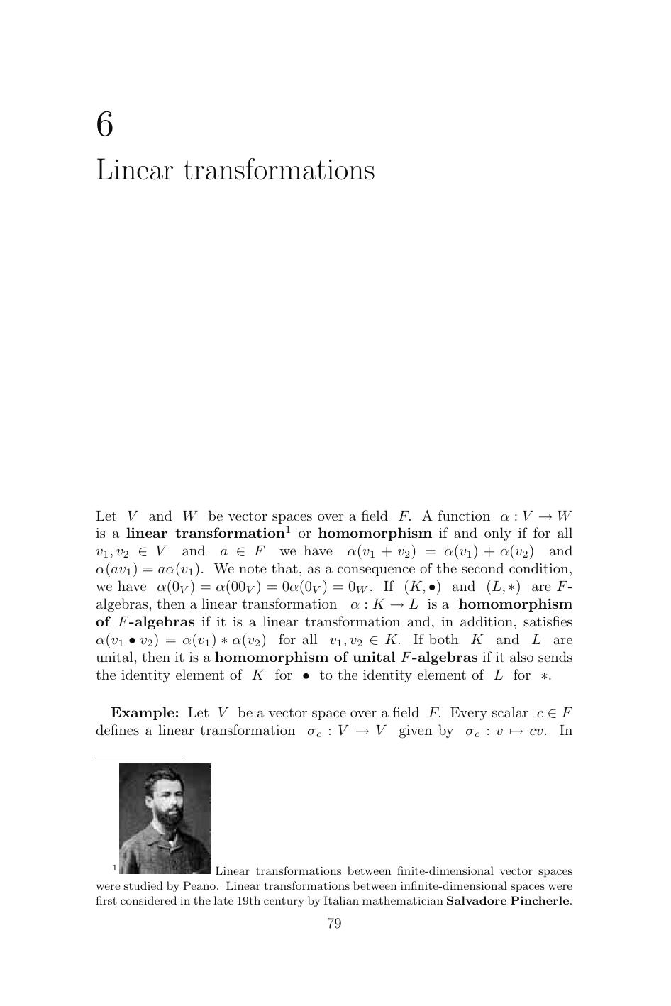 Linear transformations by Unknown