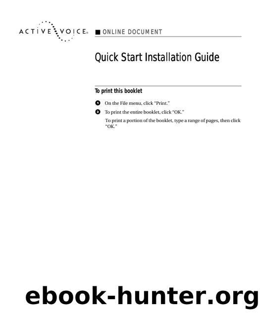 Lingo R 2 Quick Start Install Guide by Unknown