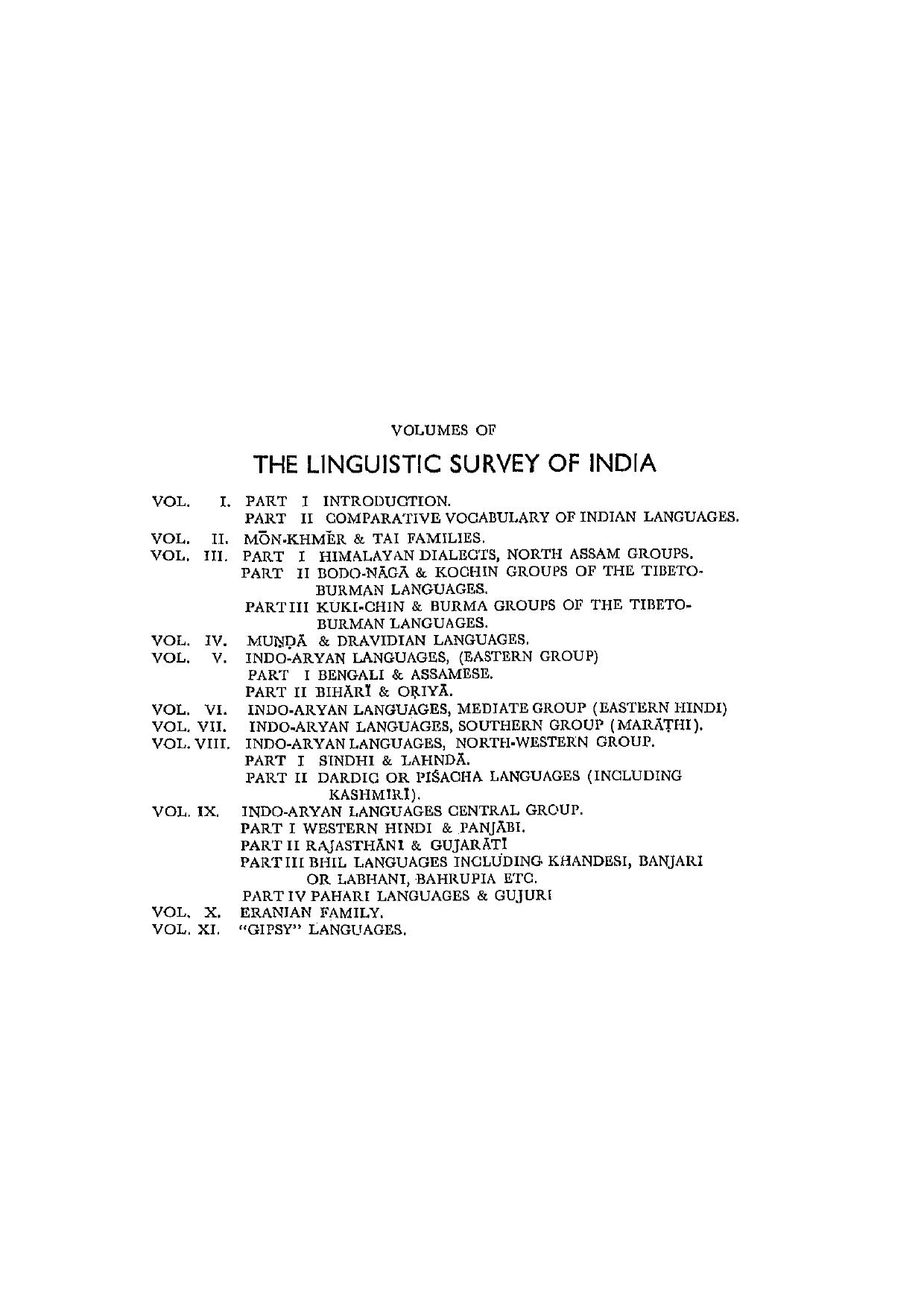 Linguistic Survey of India, Vol. 2 by G.A. Grierson
