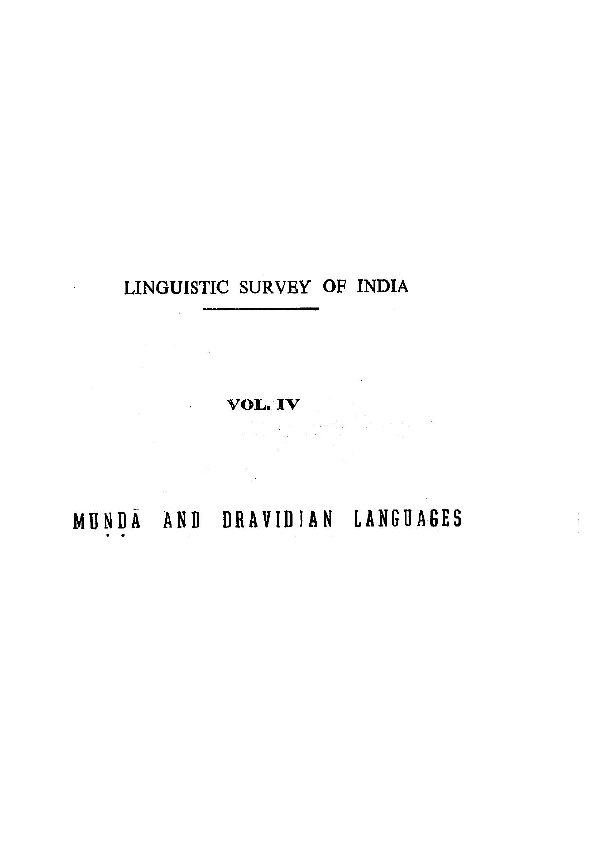 Linguistic Survey of India, Vol. 4 by G.A. Grierson