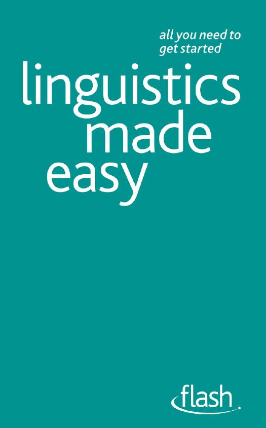 Linguistics Made Easy: Flash by Unknow