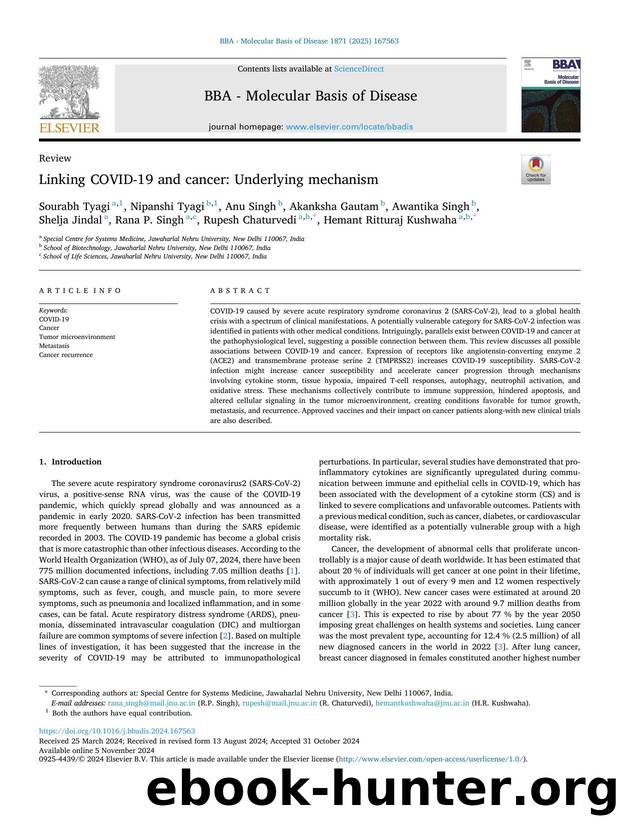Linking COVID-19 and cancer: Underlying mechanism by unknow