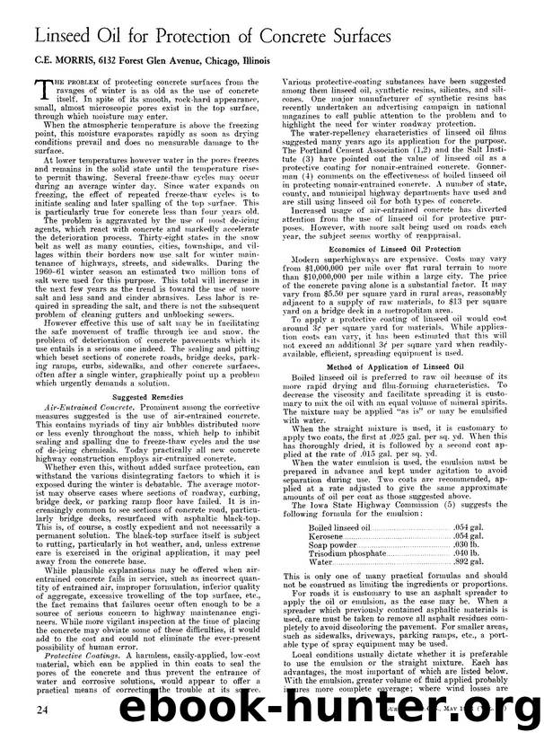 Linseed oil for protection of concrete surfaces by Unknown