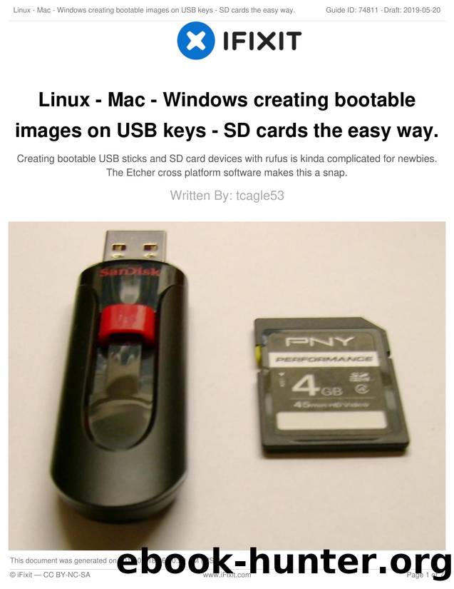 Linux - Mac - Windows creating bootable images on USB keys - SD cards the easy way. by SD cards the easy way