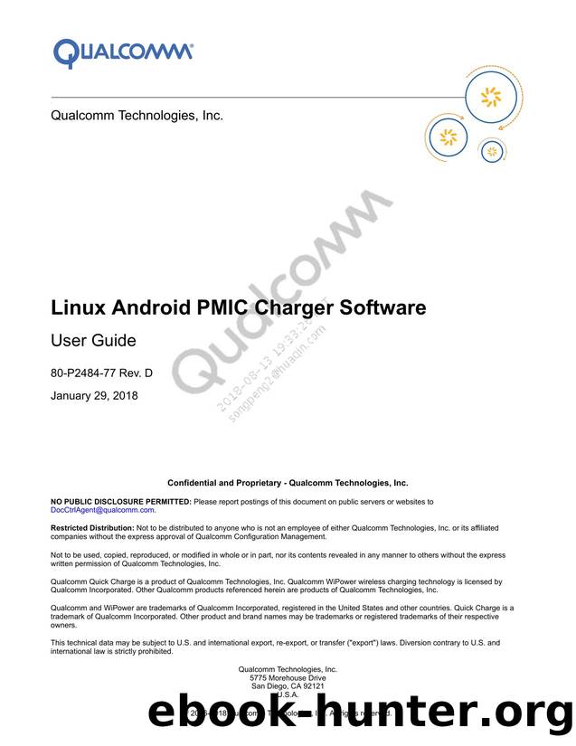 Linux Android PMIC Charger Software User Guide by Unknown