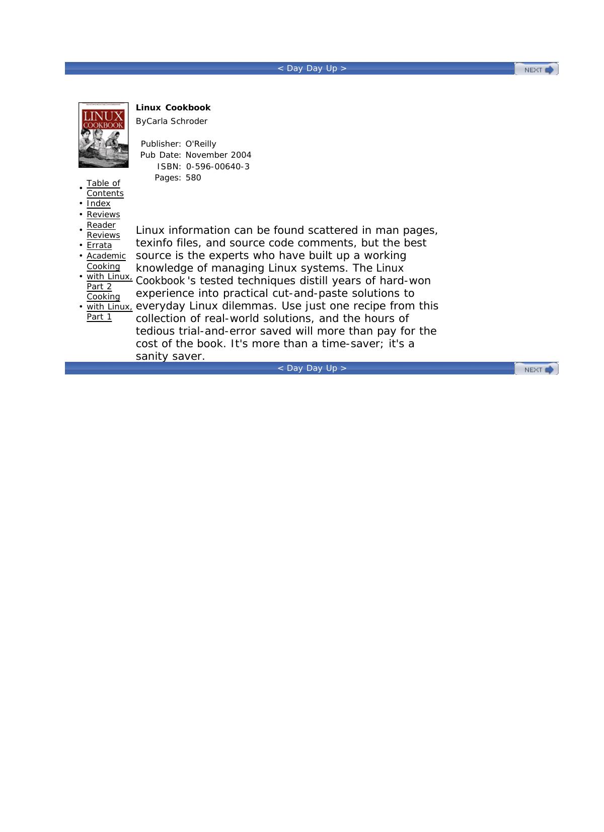 Linux Cookbook by Carla Schroder