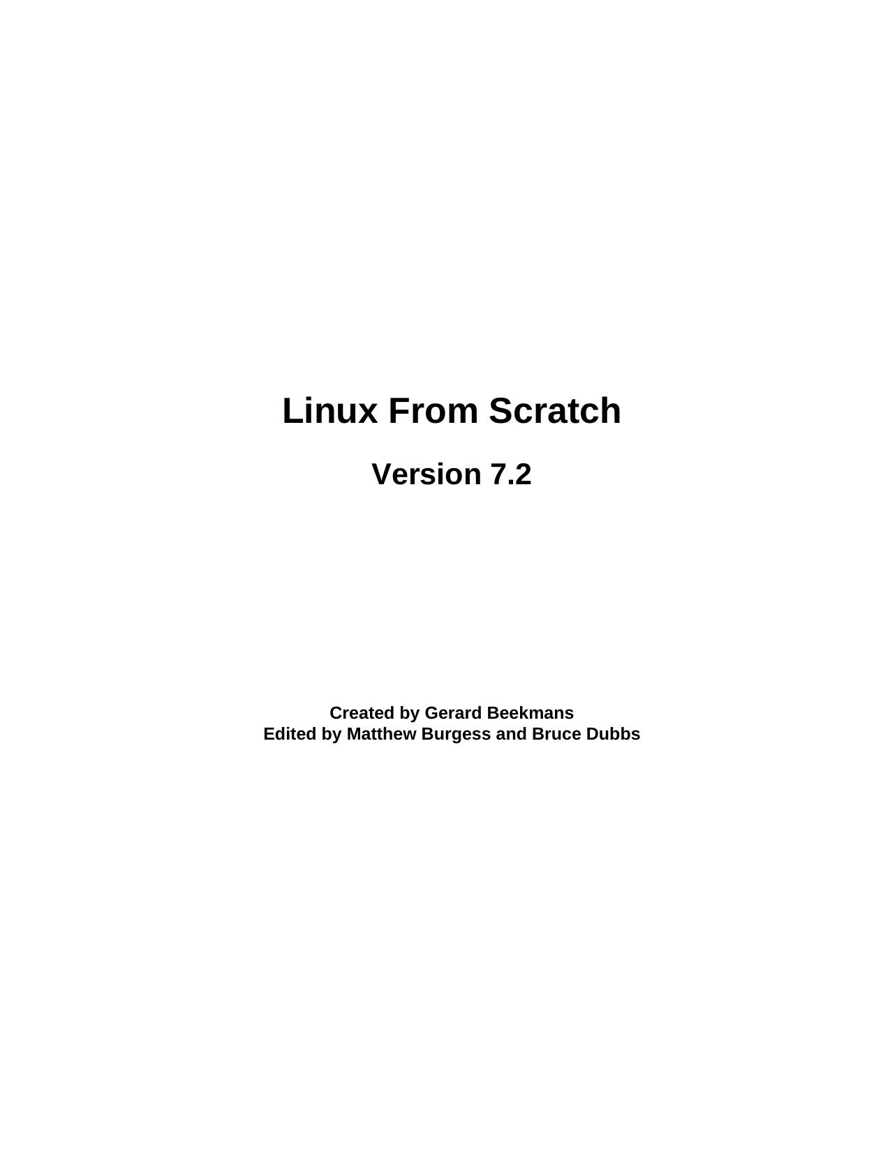 Linux From Scratch V7.2-English-eBook by Unknown