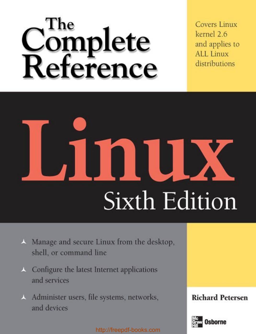 Linux The Complete Reference, Sixth Edition by Unknown
