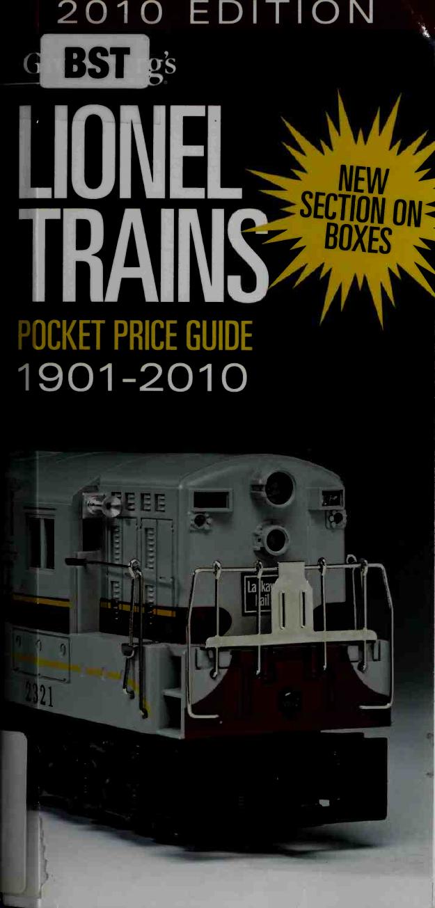 Lionel Trains Pocket Price Guide 1901-2010 by Unknow