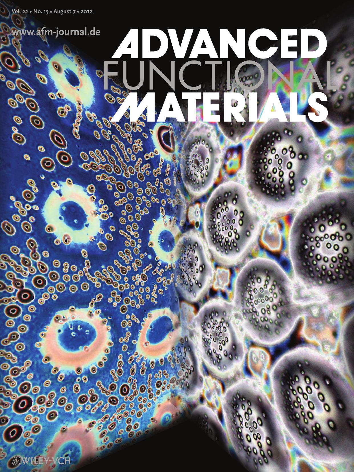 Liquid Crystals: Reversible Fragmentation and SelfAssembling of Nematic Liquid Crystal Droplets on Functionalized Pyroelectric Substrates (Adv. Funct. Mater. 152012) by otm