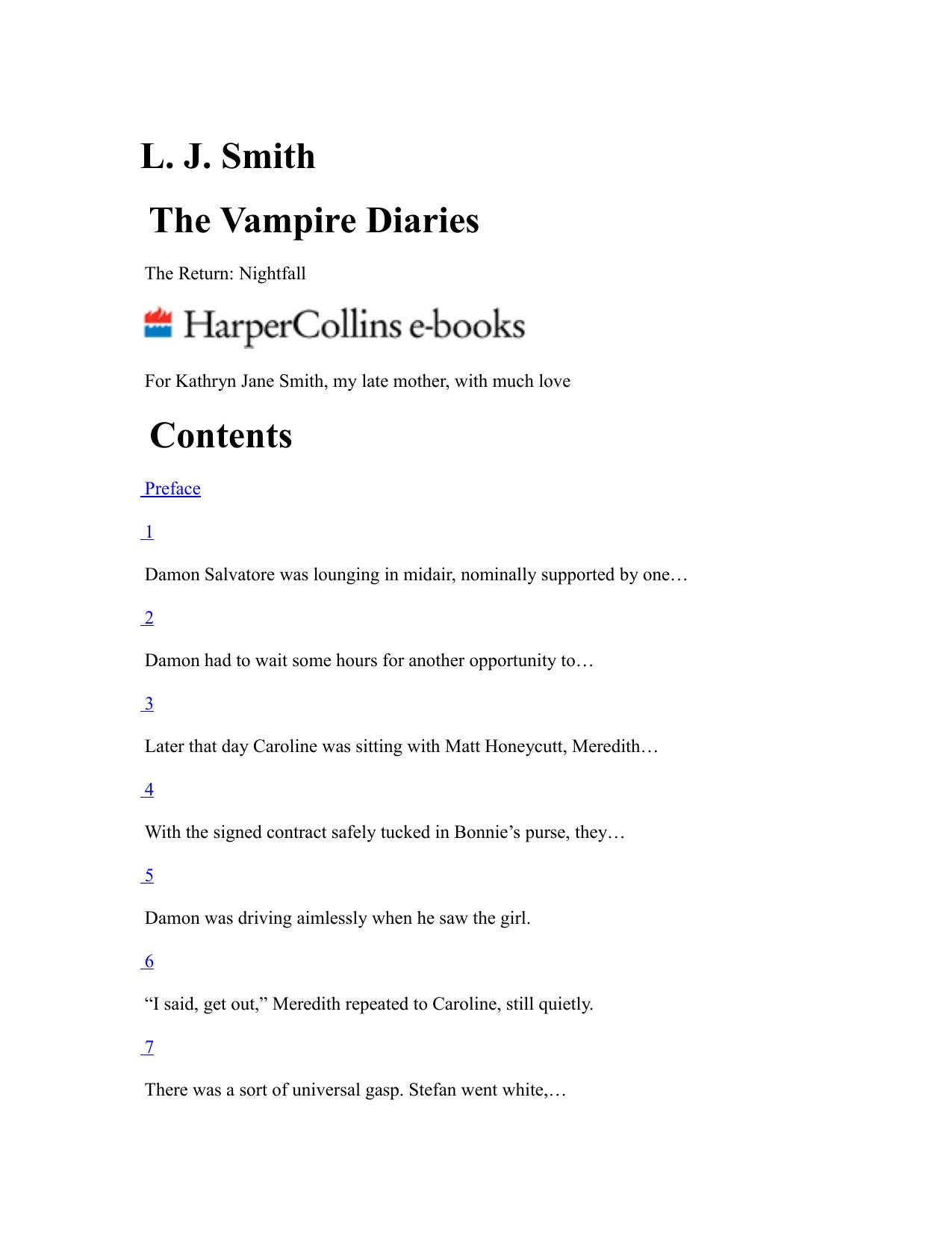 Lisa Jane Smith - Vampire Diaries 05 by The Return -Nightfall