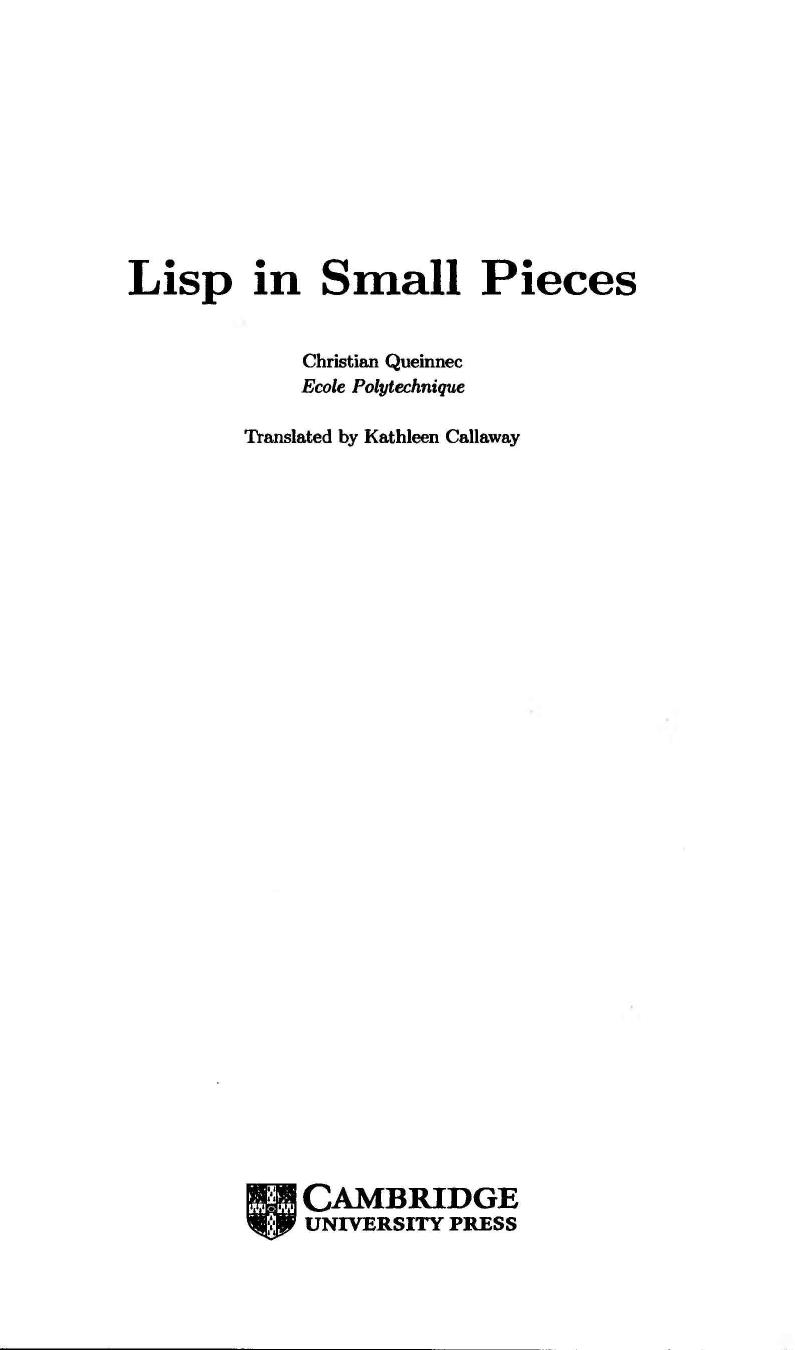 Lisp in Small Pieces by Christian Queinnec