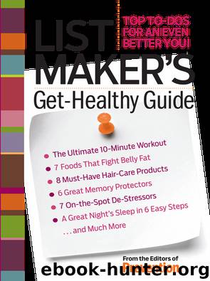List Maker's Get-Healthy Guide by Prevention Magazine Editors