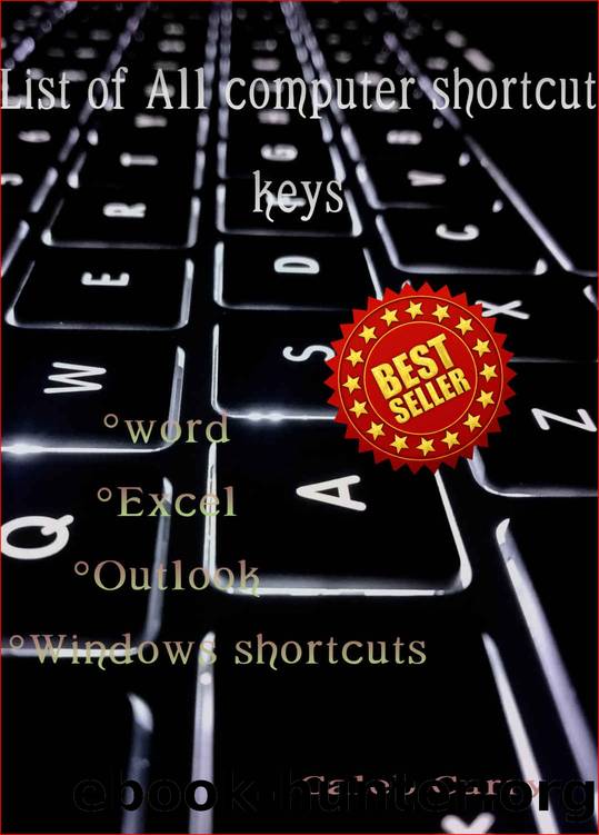 List Of All Computer Shortcut keys by Caleb Curry & Caleb Curry