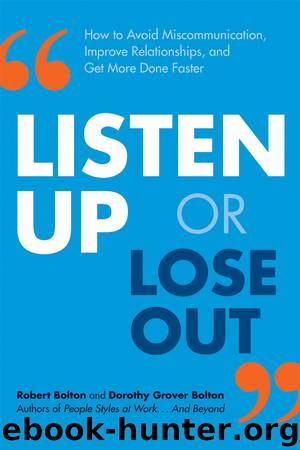 Listen Up or Lose Out by Robert Bolton