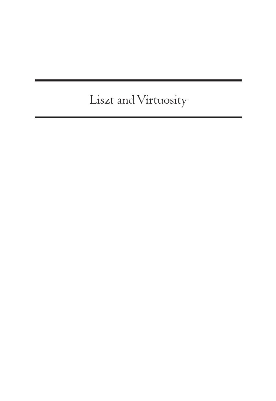 Liszt and Virtuosity by Robert Doran (editor)