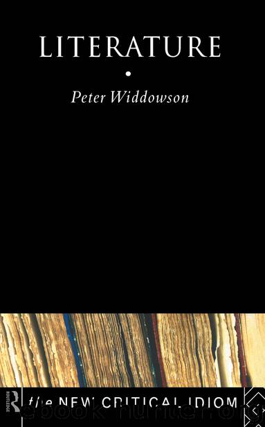 Literature by Widdowson Peter;