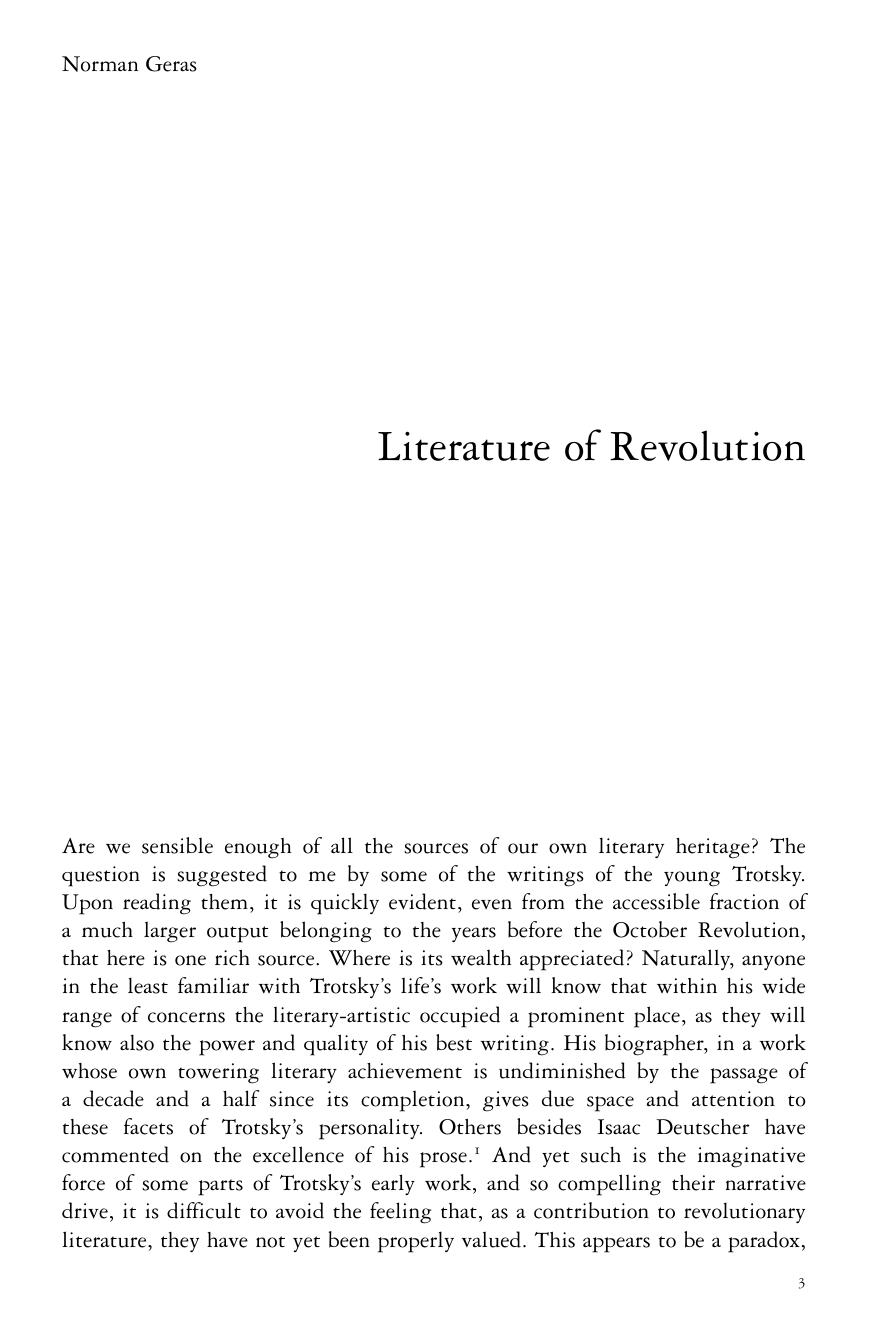 Literature of Revolution by Norman Geras