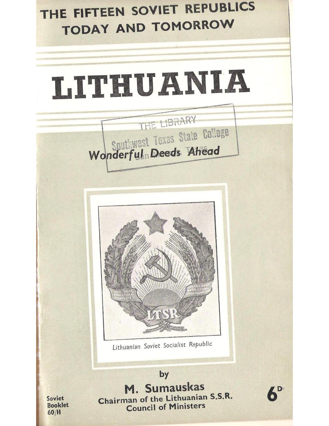Lithuania: Wonderful Deeds Ahead by Motiejus Sumauskas