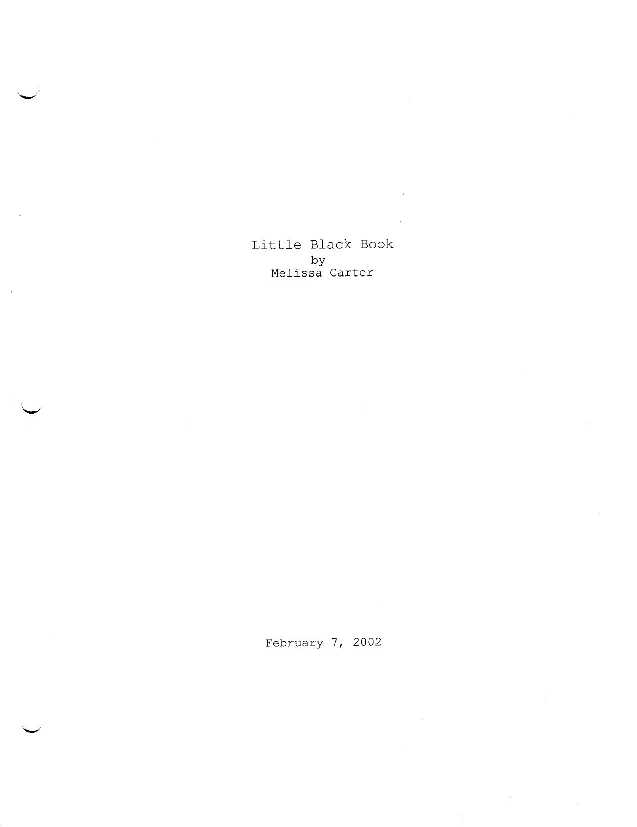 Little Black Book by unknow