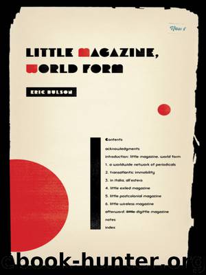 Little Magazine, World Form by Eric Bulson