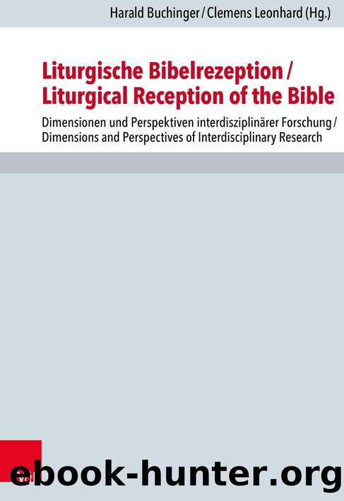 Liturgische Bibelrezeption Liturgical Reception of the Bible (9783666567292) by Unknown