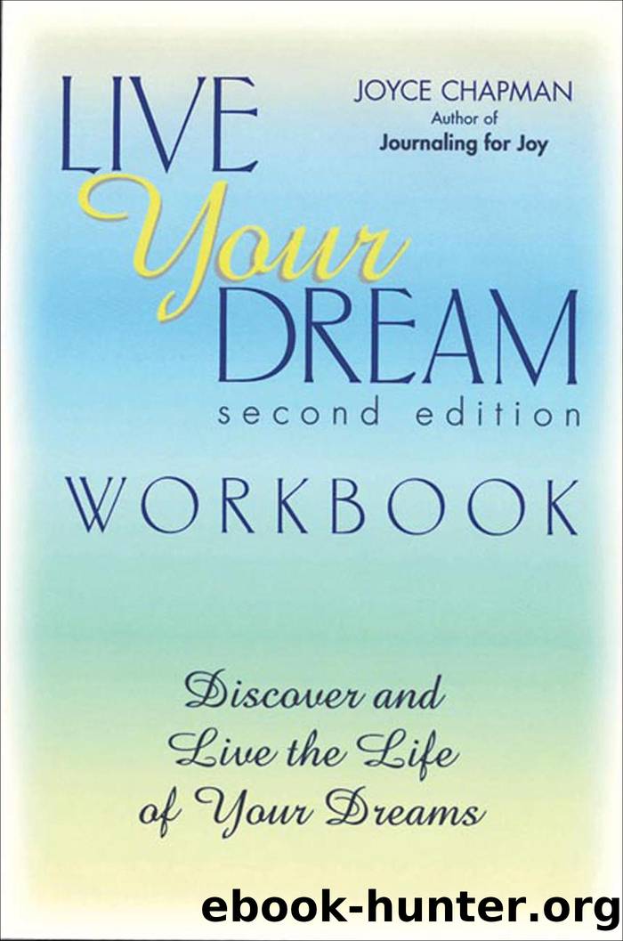 Live Your Dream Workbook by Joyce Chapman