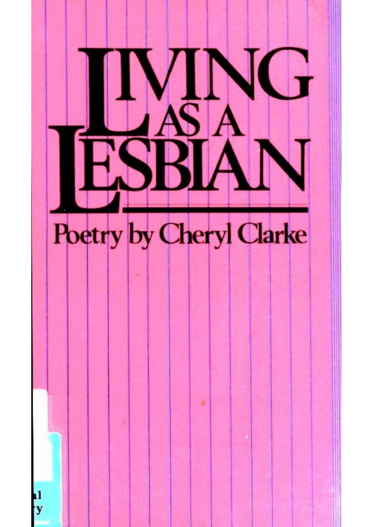 Living As a Lesbian by Cheryl Clarke
