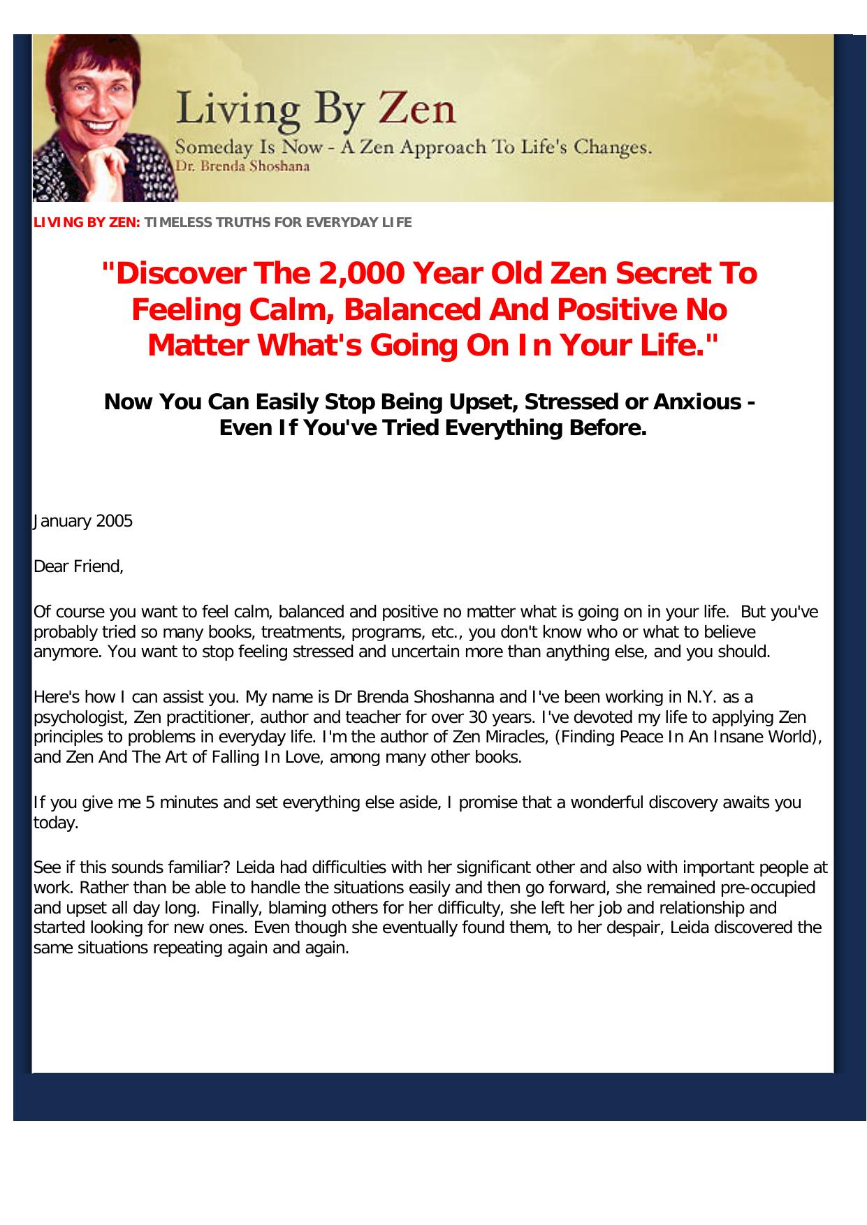 Living By Zen (Timeless Truths. by Best of Kuszter's Collection