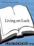 Living On Luck by Bukowski Charles