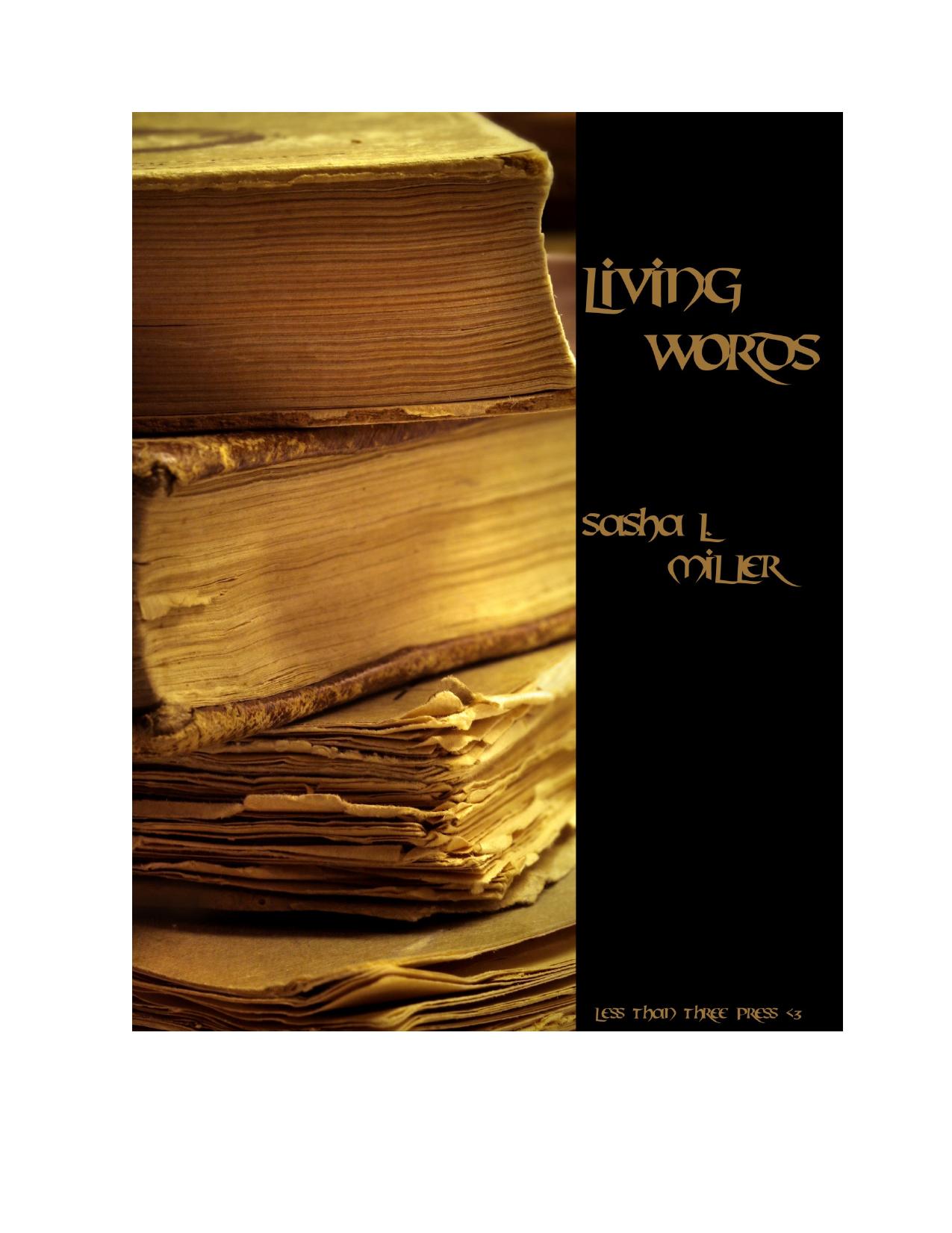 Living Words by Sasha L. Miller